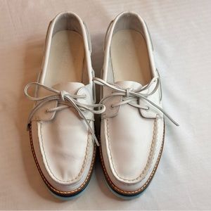 AUTHENTIC SPERRY WHITE STACKED TOP SIDERS